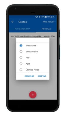 Pantalla Egresos